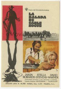8s119 BALLAD OF CABLE HOGUE Spanish herald '71 Sam Peckinpah, Robards & Stella Stevens, MCP art!