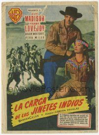 8s183 CHARGE AT FEATHER RIVER Spanish herald '54 cowboy Guy Madison & Vera Miles!