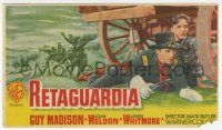 8s194 COMMAND Spanish herald '54 different image of Madison & Weldon taking cover under wagon!
