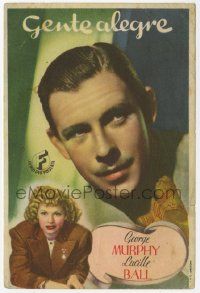8s297 GIRL, A GUY, & A GOB Spanish herald '41 different image of Lucille Ball & George Murphy!