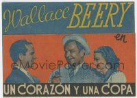 8s306 GOOD OLD SOAK 4pg Spanish herald '37 different images of Wallace Beery, Una Merkel & Linden!