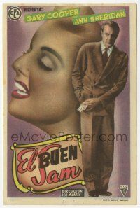 8s307 GOOD SAM Spanish herald '48 different image of Gary Cooper + sexy Ann Sheridan c/u!