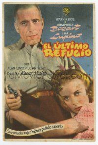 8s340 HIGH SIERRA Spanish herald '47 Humphrey Bogart as Mad Dog Killer Roy Earle, sexy Ida Lupino!