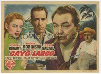 8s390 KEY LARGO Spanish herald '49 Humphrey Bogart, Lauren Bacall, Edward G. Robinson, Barrymore