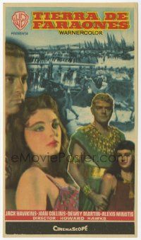 8s406 LAND OF THE PHARAOHS Spanish herald '59 sexy Joan Collins, Howard Hawks, different image!