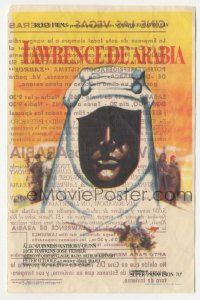 8s416 LAWRENCE OF ARABIA Spanish herald '64 David Lean classic, Peter O'Toole silhouette art!