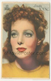 8s433 LORETTA YOUNG Spanish herald '40s wonderful head & shoulders portrait of the leading lady!