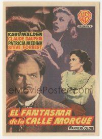 8s532 PHANTOM OF THE RUE MORGUE Spanish herald '54 Karl Malden, Patricia Medina, different image!