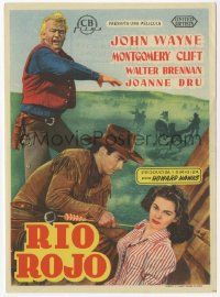 8s565 RED RIVER Spanish herald '53 John Wayne, Montgomery Clift, Joanne Dru, Howard Hawks
