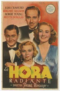 8s611 SHINING HOUR Spanish herald '47 Melvyn Douglas, Joan Crawford, Robert Young, Sullavan