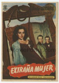 8s639 STRANGE WOMAN Spanish herald '47 Edgar Ulmer, beautiful Hedy Lamarr, Ben Ames Williams!