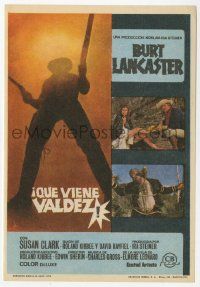 8s708 VALDEZ IS COMING Spanish herald '71 Burt Lancaster, written by Elmore Leonard!
