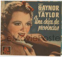 8s617 SMALL TOWN GIRL 4pg Spanish herald '36 Janet Gaynor, Robert Taylor, William Wellman, different
