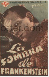 8s620 SON OF FRANKENSTEIN 4pg Spanish herald '42 monster Boris Karloff, Bela Lugosi, Basil Rathbone