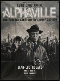 8t600 ALPHAVILLE French 1p '65 Jean-Luc Godard, Constantine as Lemmy Caution, Karina, Mascii art!