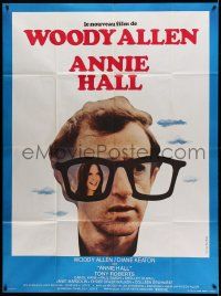 8t603 ANNIE HALL French 1p '77 different image of Woody Allen with Diane Keaton in huge glasses!