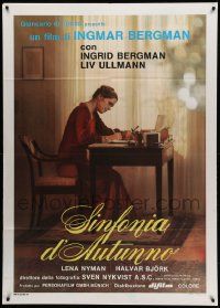 8t401 AUTUMN SONATA Italian 1p '78 Hostsonaten, Ingmar Bergman directs & Ingrid Bergman stars!