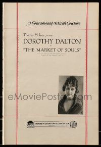 8t010 MARKET OF SOULS pressbook '19 Dorothy Dalton between two brothers & one is blinded, lost!