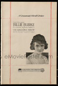 8t011 MISLEADING WIDOW pressbook '19 Billie Burke reports her husband dead, but he is not, lost!
