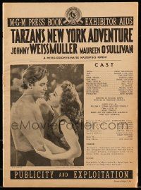 8t039 TARZAN'S NEW YORK ADVENTURE pressbook supplement R48 Weissmuller, O'Sullivan, Sheffield