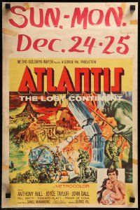 8t079 ATLANTIS THE LOST CONTINENT WC '61 George Pal sci-fi, cool Joseph Smith fantasy art!