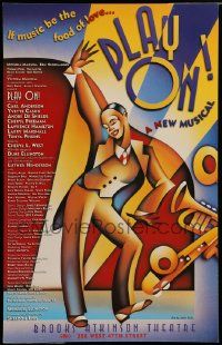 8t052 PLAY ON stage play WC '97 Broadway, great musical artwork by John Jinks!