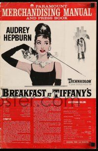 8t024 BREAKFAST AT TIFFANY'S pressbook 1961 great images & art of sexy Audrey Hepburn, classic!