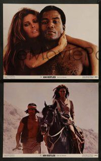 8w630 100 RIFLES 4 color 11x14 stills '69 1 w/ classic c/u of Raquel Welch & barechested Jim Brown!