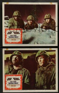 8w574 ALL THE YOUNG MEN 5 LCs '60 Alan Ladd & Sidney Poitier deal with race relations in Korean War