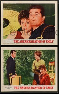 8w039 AMERICANIZATION OF EMILY 8 LCs '64 James Garner, Julie Andrews, James Coburn!