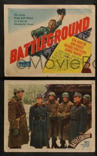 8w064 BATTLEGROUND 8 LCs '49 directed by William Wellman, images of WWII soldier Van Johnson!