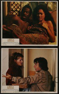 8w069 BEST DEFENSE 8 LCs '84 Dudley Moore, Eddie Murphy, Kate Capshaw, Cold War comedy!