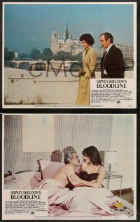 8w080 BLOODLINE 8 LCs '79 Audrey Hepburn, Ben Gazzara, James Mason, Romy Schneider, Omar Sharif!