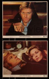 8x126 3 DAYS OF THE CONDOR 5 8x10 mini LCs '75 cool images with Robert Redford + Faye Dunaway!