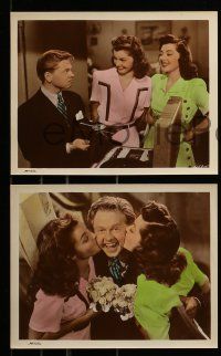 8x129 ANDY HARDY'S DOUBLE LIFE 5 color 8x10 stills '42 Mickey Rooney, introducing Esther Williams!
