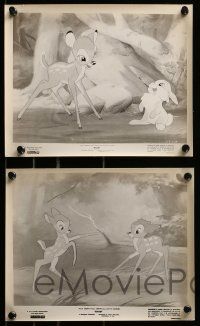 8x636 BAMBI 5 8x10 stills R66 Walt Disney, wonderful images from cartoon deer classic!