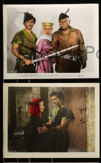8x078 ROGUES OF SHERWOOD FOREST 7 color 8x10 stills '50 Derek as the son of Robin Hood, Alan Hale!