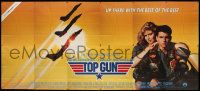 8z038 TOP GUN 24sh '86 great image of Tom Cruise & Kelly McGillis, Navy fighter jets!