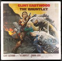 8z033 GAUNTLET 6sh '77 great art of Clint Eastwood & Sondra Locke by Frank Frazetta!