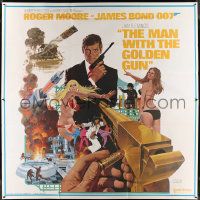 8z034 MAN WITH THE GOLDEN GUN West Hemi 6sh '74 art of Roger Moore as James Bond by Robert McGinnis!