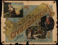 8z005 CIVILIZATION 1/2sh R31 Thomas Ince anti-war religious masterpiece, an epic of humanity!