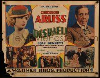 8z007 DISRAELI 1/2sh '29 George Arliss as the British Prime Minister with pretty Joan Bennett!