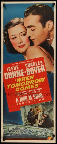 8z003 WHEN TOMORROW COMES insert '39 great romantic close up of Irene Dunne & Charles Boyer!
