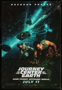 8z021 JOURNEY TO THE CENTER OF THE EARTH lenticular teaser 1sh '08 Brendan Fraser, sci-fi fantasy!