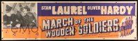 8z167 BABES IN TOYLAND paper banner R50 Laurel & Hardy, March of the Wooden Soldiers!