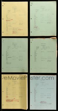 9a063 LOT OF 6 GENERAL HOSPITAL TV SCRIPTS '81 screenplays for the ABC television soap opera!
