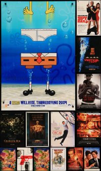 9a542 LOT OF 20 UNFOLDED MOSTLY DOUBLE-SIDED MOSTLY 27X40 ONE-SHEETS '90s-00s cool movie images!