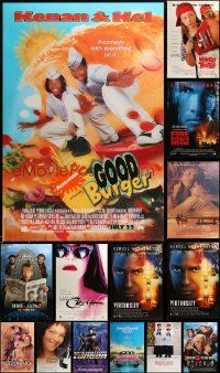 9a555 LOT OF 18 UNFOLDED MOSTLY DOUBLE-SIDED 27X40 ONE-SHEETS '80s-90s cool movie images!