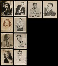 9a148 LOT OF 10 MUSIC 8X10 STILLS '40s-50s great portraits of singers & Big Band leaders!