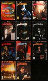 9a018 LOT OF 11 AMERICAN CINEMATOGRAPHER MAGAZINES '80s-90s filled with movie images & info!
